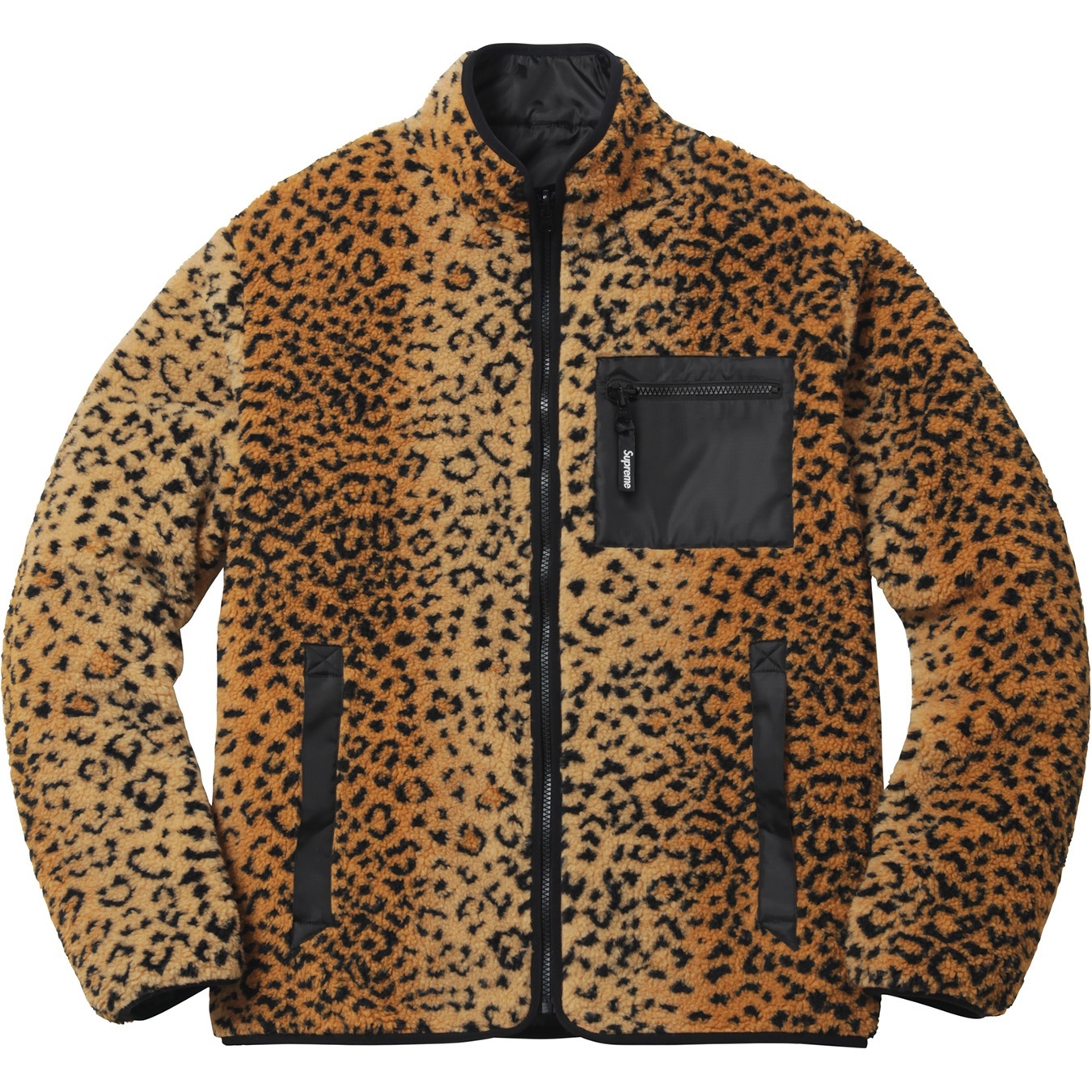 Leopard Fleece Reversible Jacket view 6